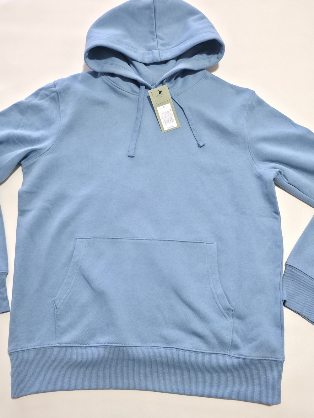Goodfellow & Co Ultra Soft Core Fleece Men's Pullover Hoodie Light Blue Size L.
